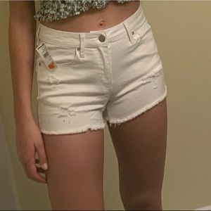 White tillys brand shorts!